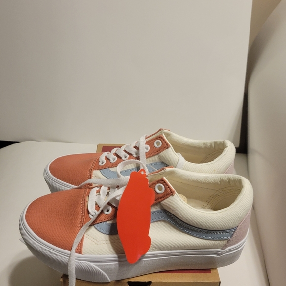 Vans Old Skool Pastel Twill Platform Women Shoes - Picture 15 of 16